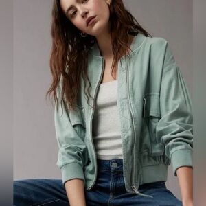 NWT American eagle draped oversized bomber jacket